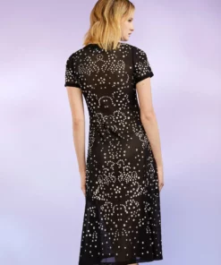 Cynthia Rowley Dresses Crystal Embellished Mesh Dress