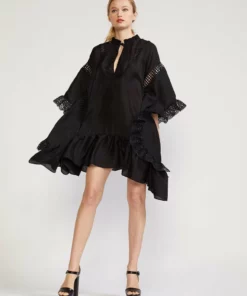 Cynthia Rowley Skyler Lace Trim Kaftan