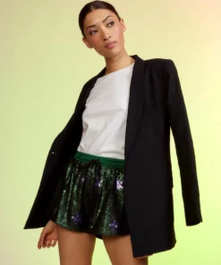 Cynthia Rowley Sequin Running Short