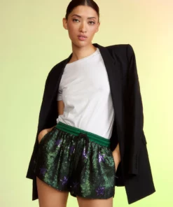Cynthia Rowley Sequin Running Short
