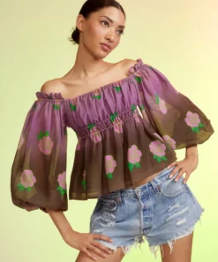 Cynthia Rowley Rosalia Silk Top