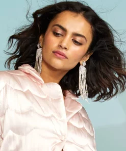 Cynthia Rowley Accessories & Gifts Chandelier Rhinestone Earrings