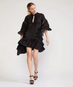 Cynthia Rowley Skyler Lace Trim Kaftan