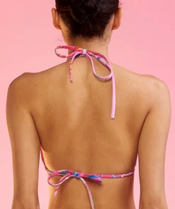 Cynthia Rowley Coral String Bikini Top Surf & Swim