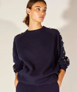 Cynthia Rowley Aspen Rhinestone Sweater Tops