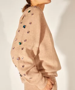 Cynthia Rowley Tops Aspen Rhinestone Sweater