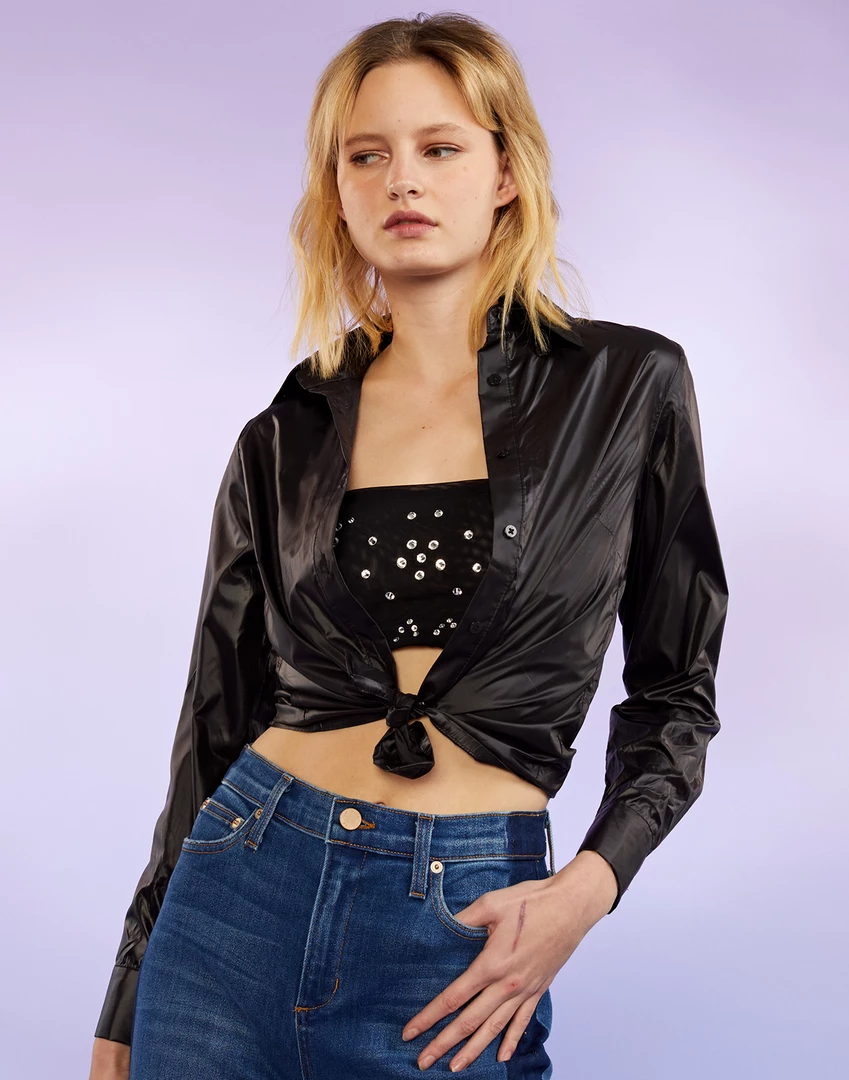 Cynthia Rowley Crystal Mesh Bandeau Top 2 Cynthia Rowley Crystal Mesh Bandeau Top