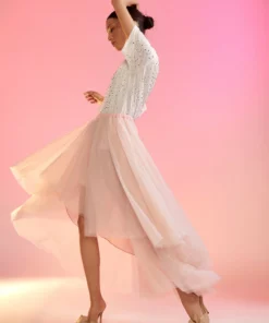 Cynthia Rowley High Low Tulle Skirt