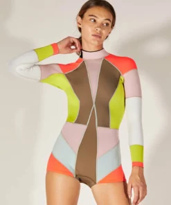 Cynthia Rowley Surf & Swim Colorblock Wetsuit