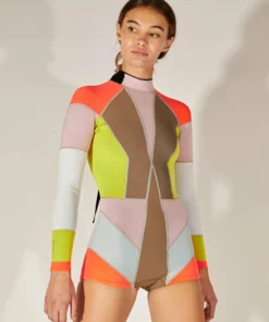 Cynthia Rowley Surf & Swim Colorblock Wetsuit