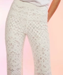 Cynthia Rowley Lace Fit And Flare Pants