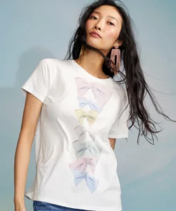 Cynthia Rowley Rylan Printed Tee Tops