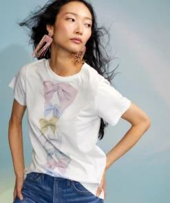 Cynthia Rowley Rylan Printed Tee Tops