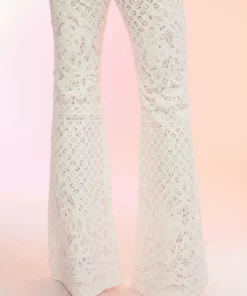 Cynthia Rowley Lace Fit And Flare Pants