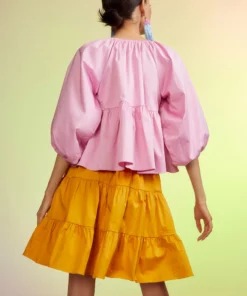 Cynthia Rowley Marrakesh Cotton Tiered Skirt