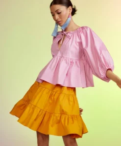 Cynthia Rowley Marrakesh Cotton Tiered Skirt